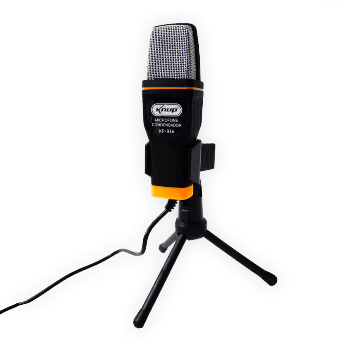 Microfone Condensador USB Knup KP-916 Preto - SL Shop - A melhor