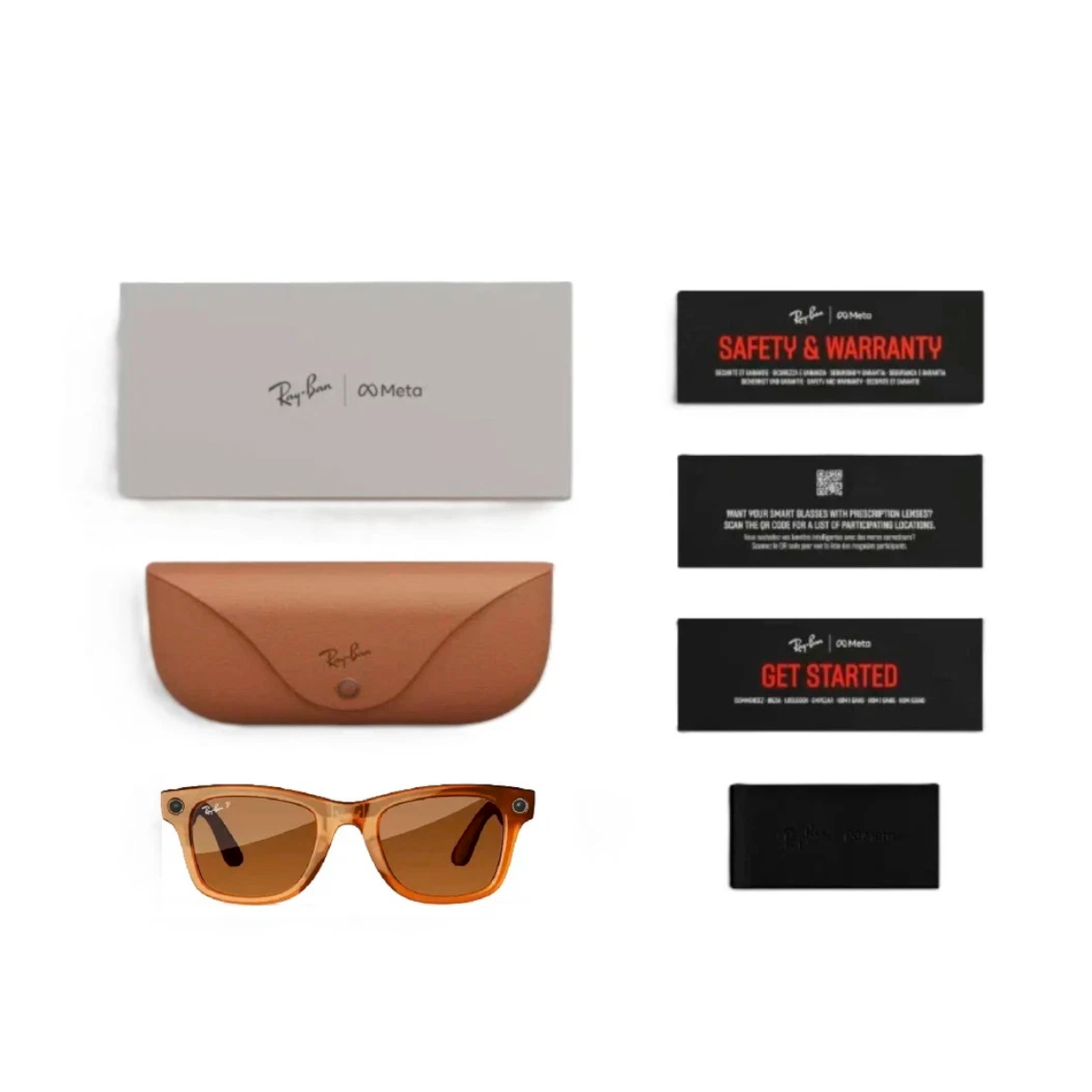 Óculos de Sol Smart Ray-Ban Meta Wayfarer RW4008 Polarizado