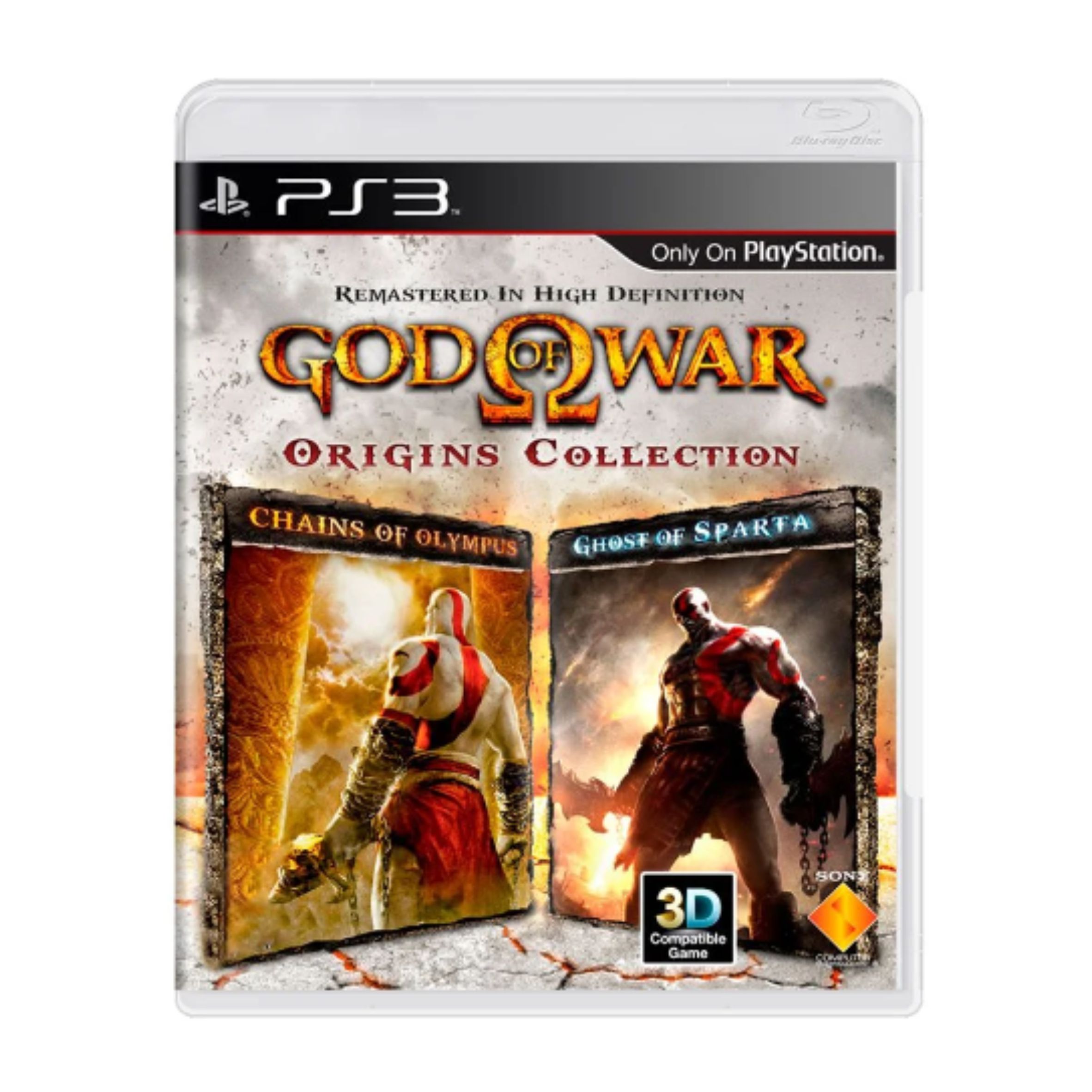 Kit Jogos Ps3 God Of War 3 + God Of War 1 E 2 Collection