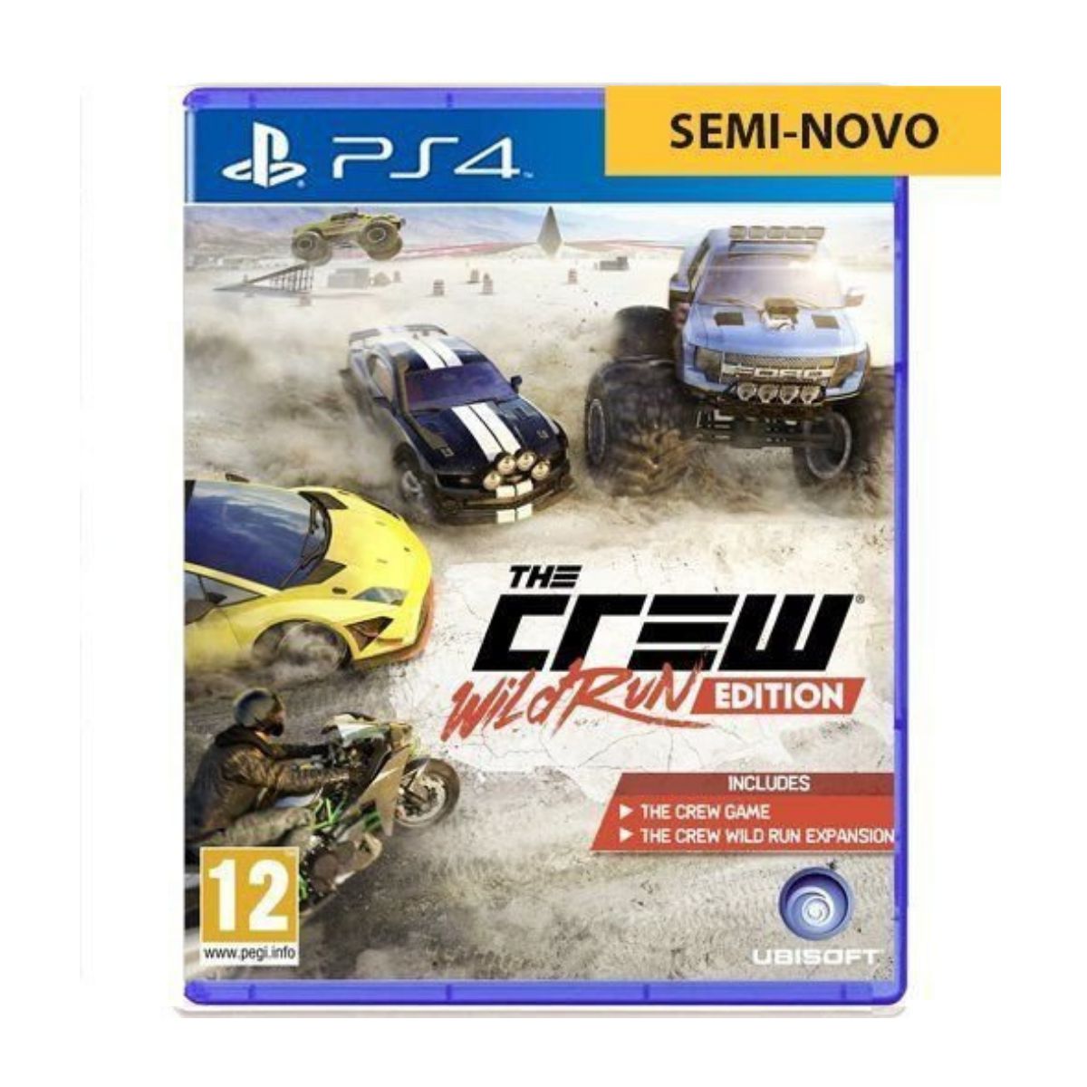 Jogo Portugues Corrida Midia Fisica The Crew Playstation Ps4 em