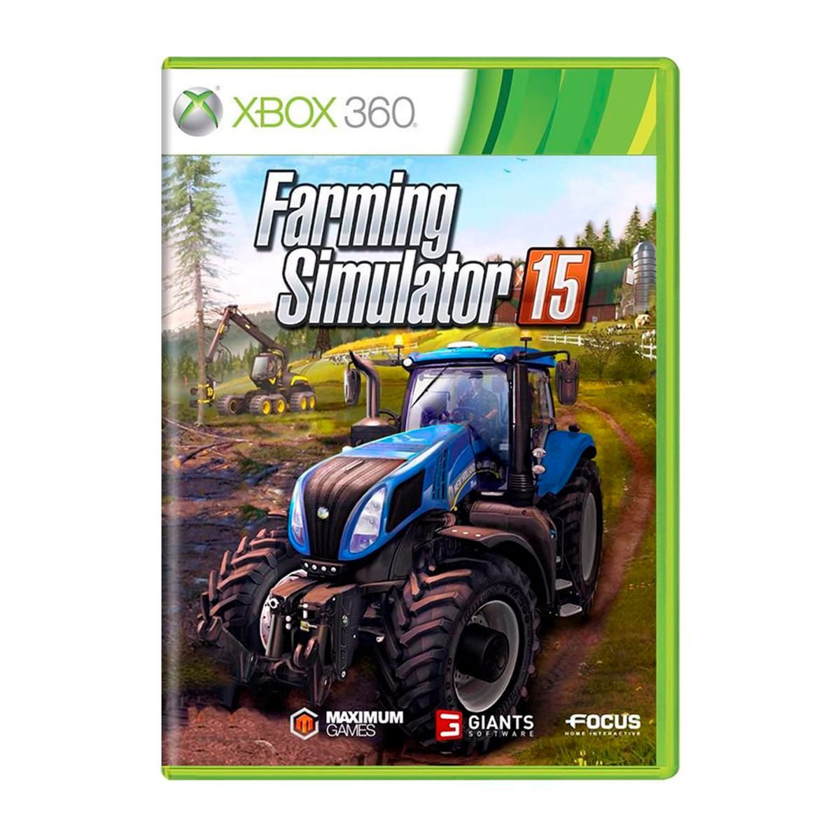 Jogando com Controle de XBOX 360 o Farming Simulator 2015 