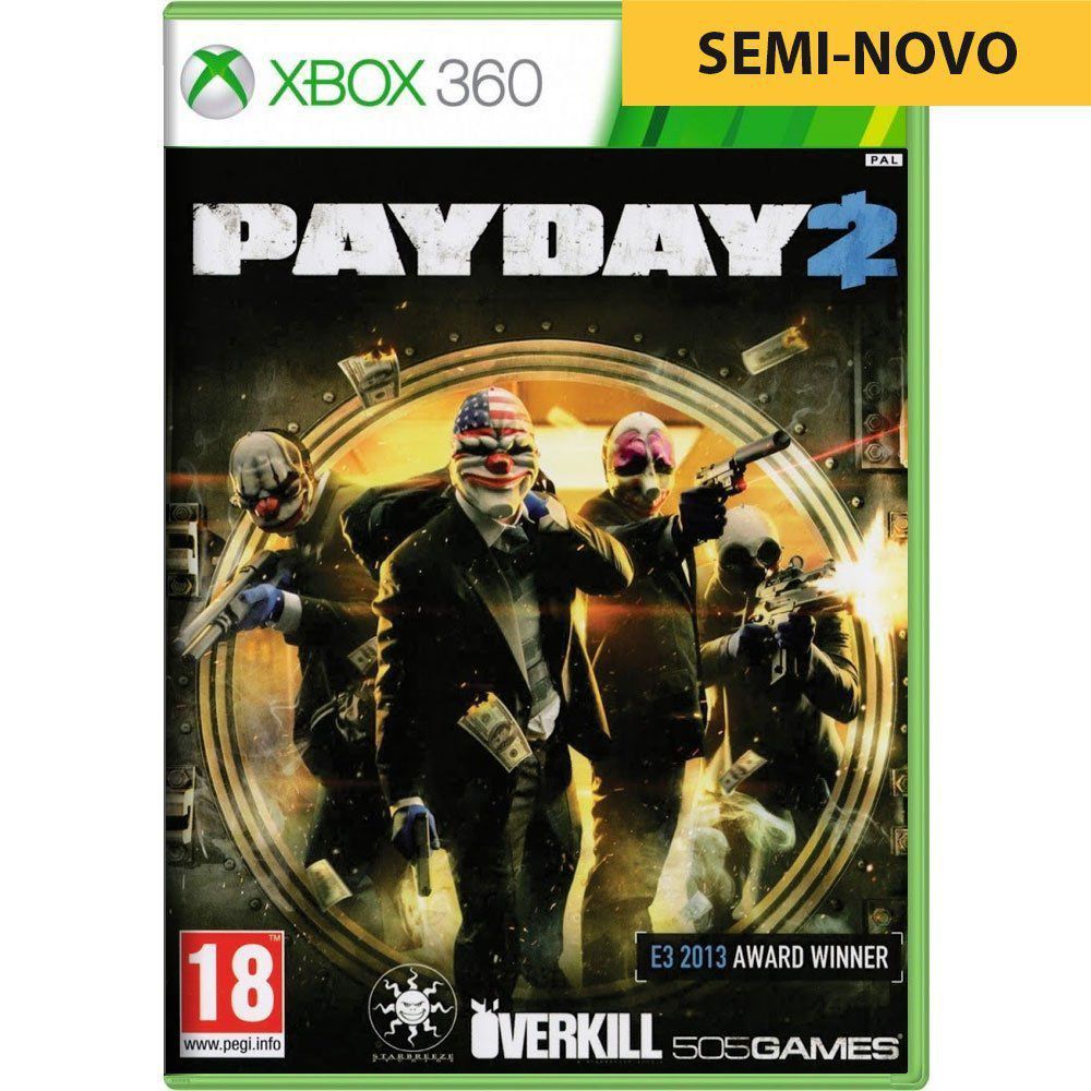 Jogo para XBox One, Payday 2, Semi-Novo