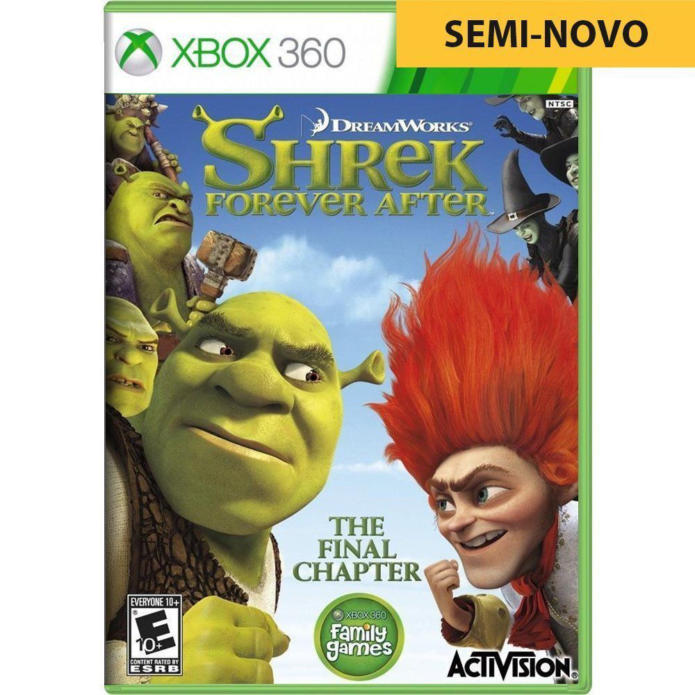 Jogo Shrek Forever After - Xbox 360 Seminovo - SL Shop - A melhor loja de  smartphones, games, acessórios e assistência técnica