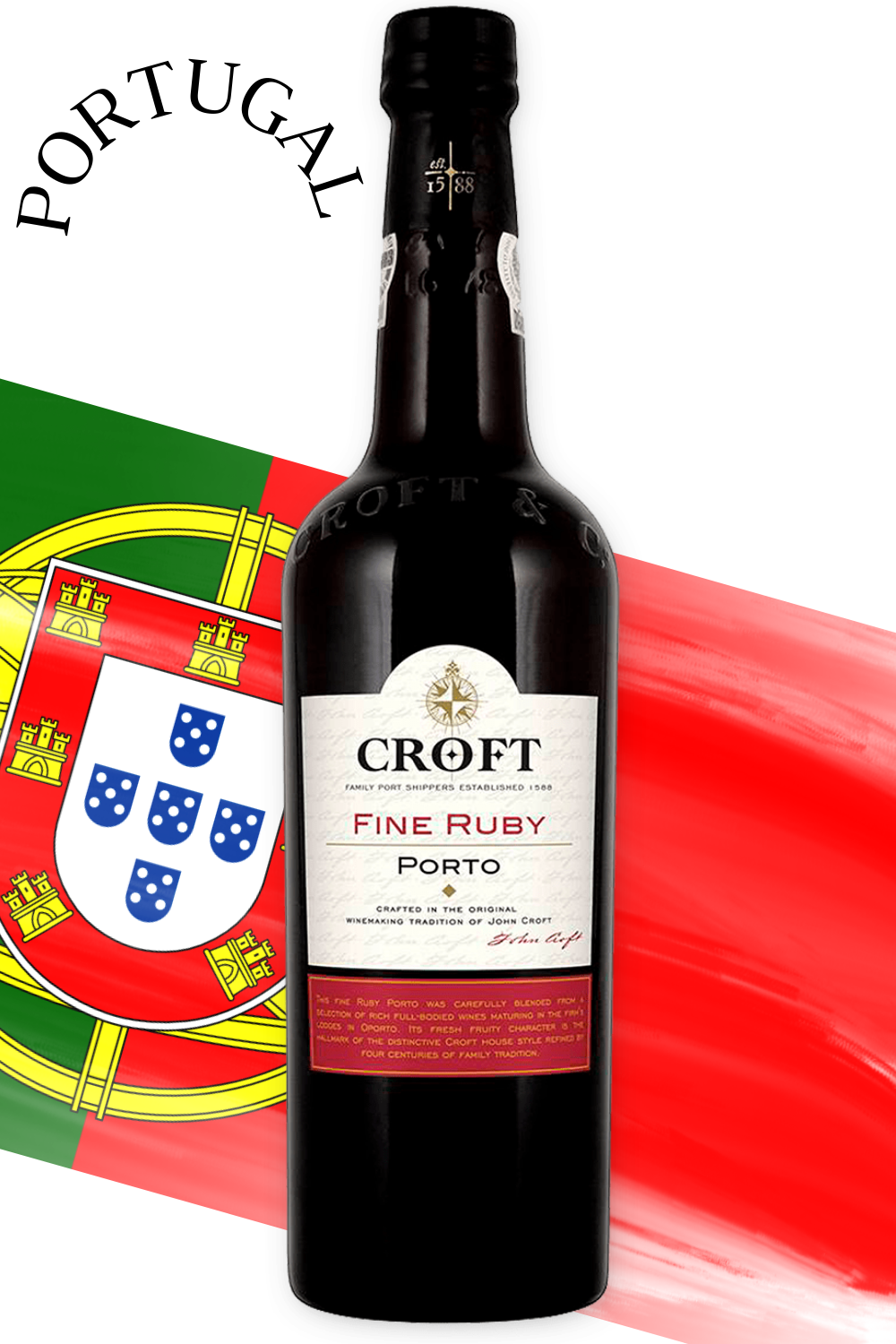 Vinho Do Porto Croft Fine Ruby - adegaalmeida.com.br - Adega Almeida