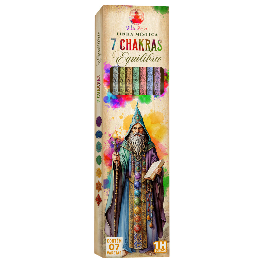 INCENSO VILA ZEN LINHA MÍSTICA 08 VARETAS - Lotus Loja