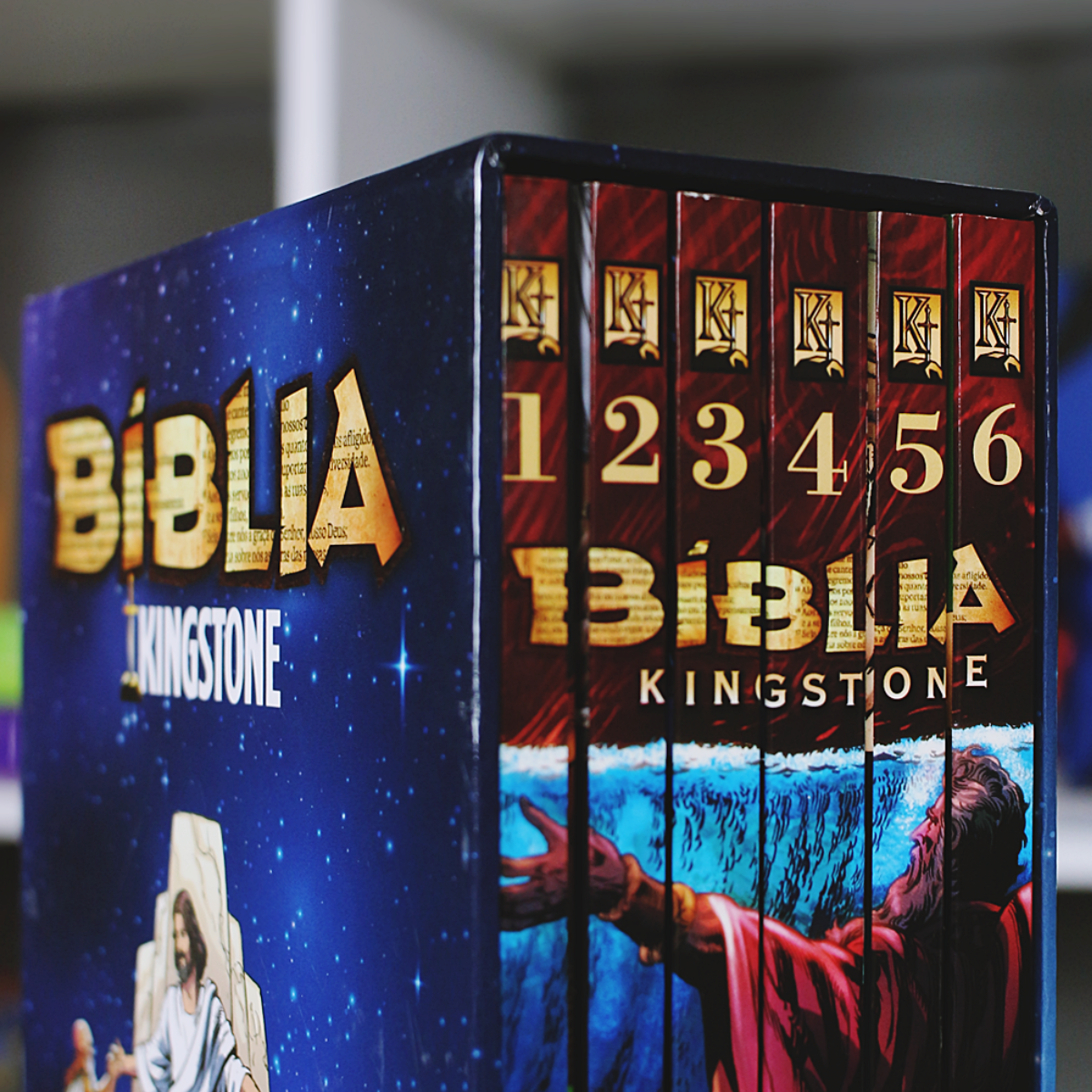 Bíblia Kingstone - A Bíblia Completa em Quadrinhos - Box com 6