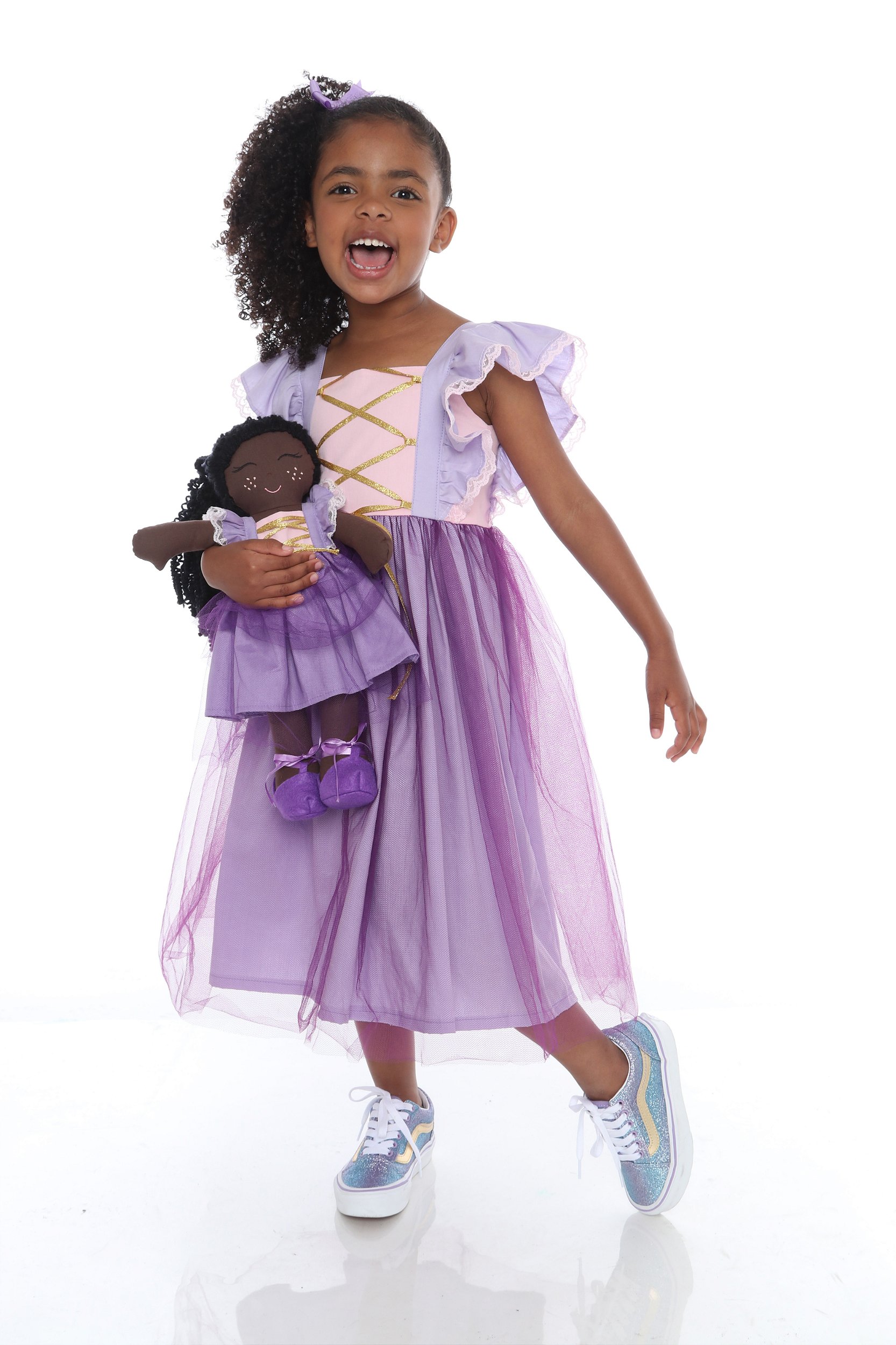 Roupa para Boneca de Pano tema princesa Sofia - Vestido