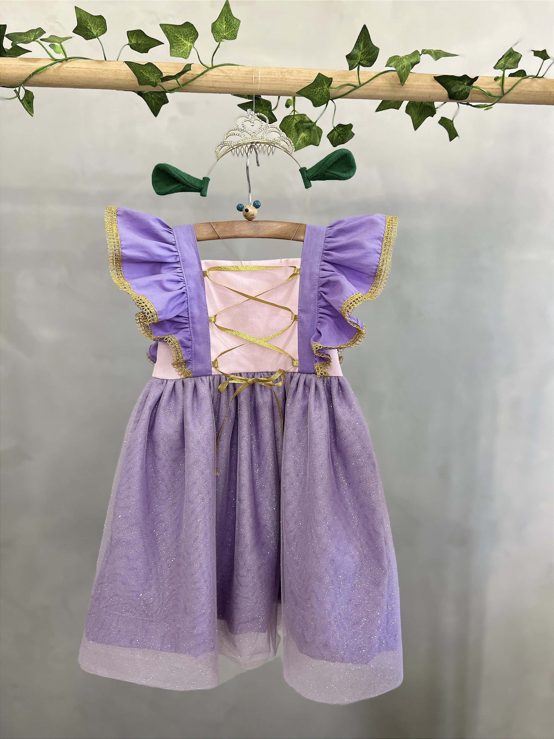 Vestido fantasia infantil - Anna Frozen - Baby Fashion & Fun