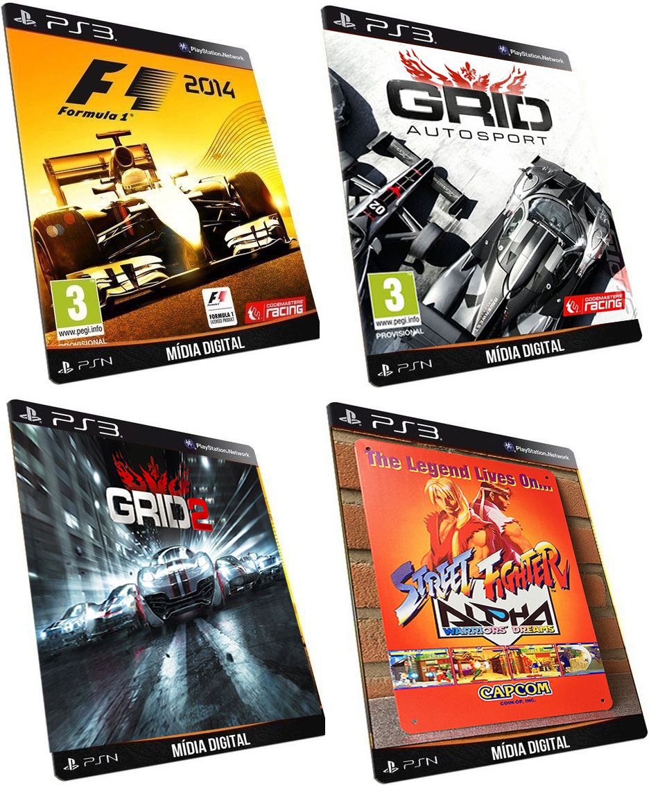 grid autosport para ps3 em mídia digital