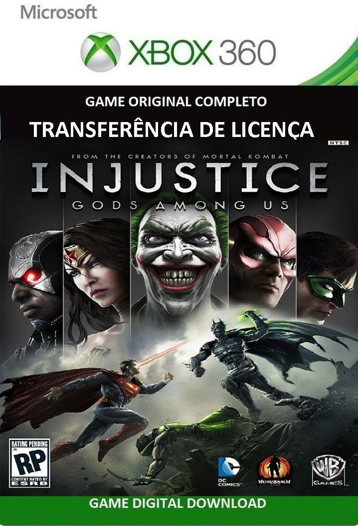 Injustice: Gods Among Us Xbox 360 Jogo em Mídia Digital Original -  ADRIANAGAMES