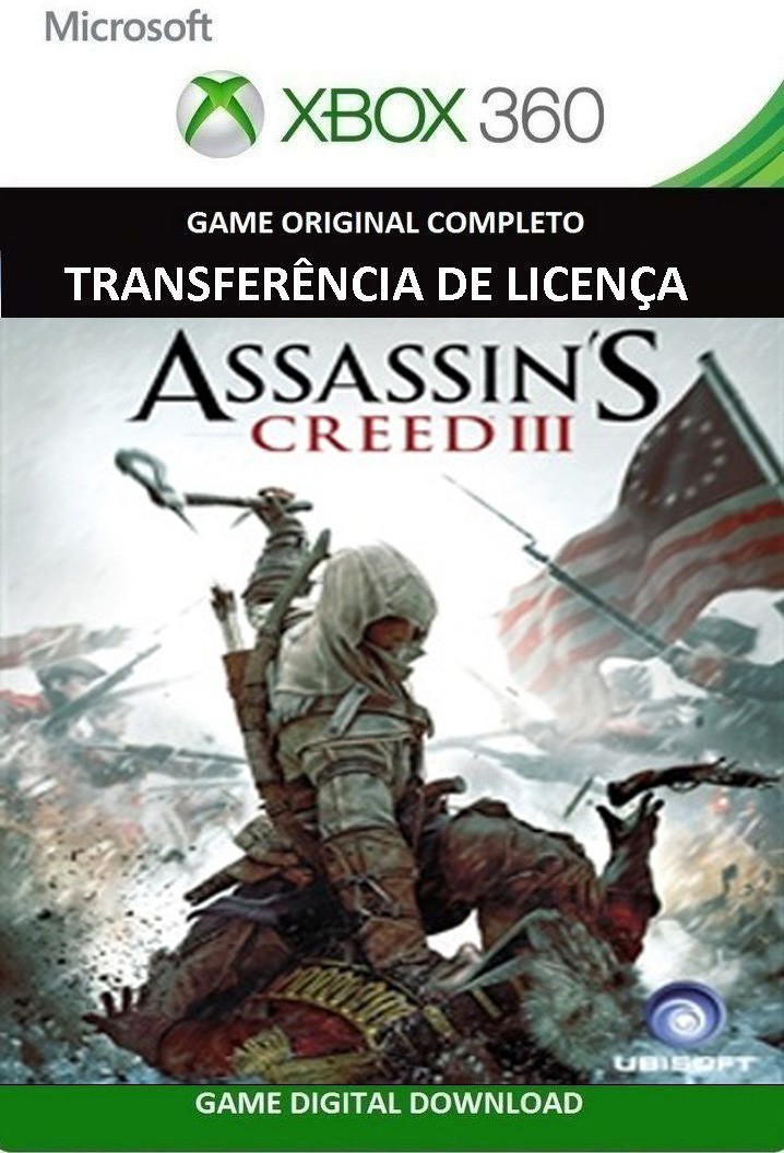 Ubisoft Brasil - A dublagem em português de Assassin's Creed III já está  disponível na Xbox Live e PS Store Para deixar o seu Assassin's Creed III  com vozes em português do