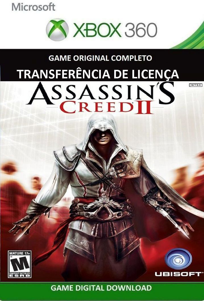 Jogos Xbox 360 transferência de Licença Mídia Digital - ASSASSINS