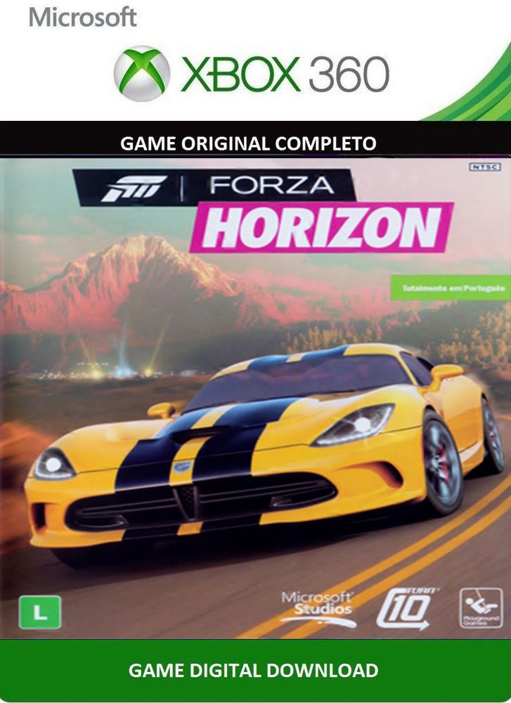 Jogo Xbox 360 - Forza Horizon Português BR - Microsoft - www