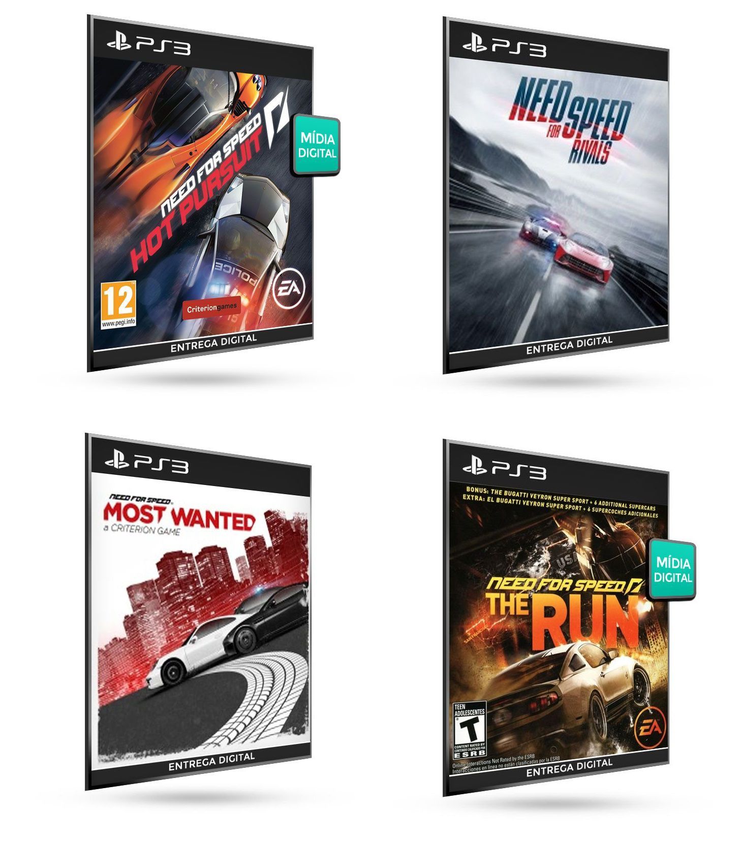 Need For Speed The Run Jogos Ps3 PSN Digital Playstation 3