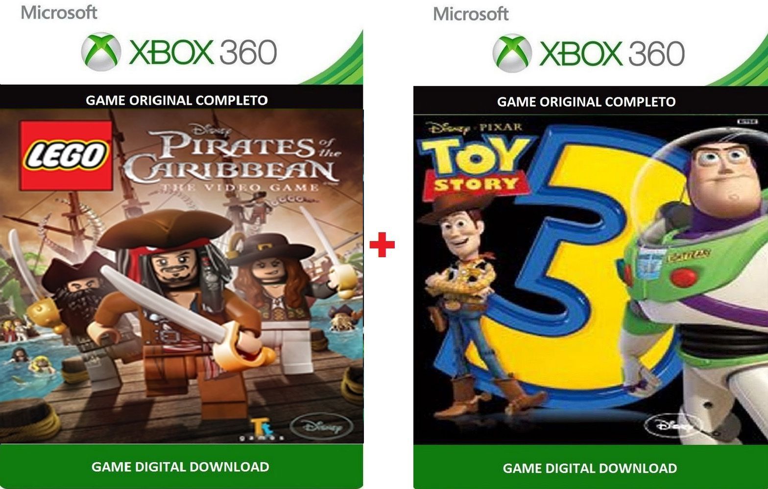 Jogos Xbox 360 transferência de Licença Mídia Digital - DISNEY UNIVERSE +  TOYSTORY 3