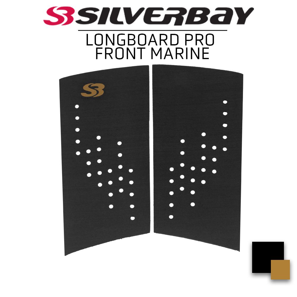 Deck Surf Silverbay LONGBOARD PRO FRONT FOOT MARINE Preto/Madeira