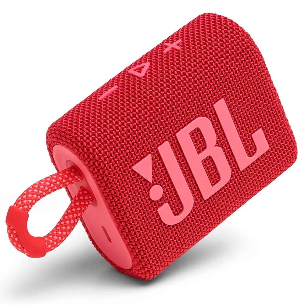 Caixa de Som Bluetooh JBL GO 3 Vermelha - Ciclone Magazine - Tudo para você