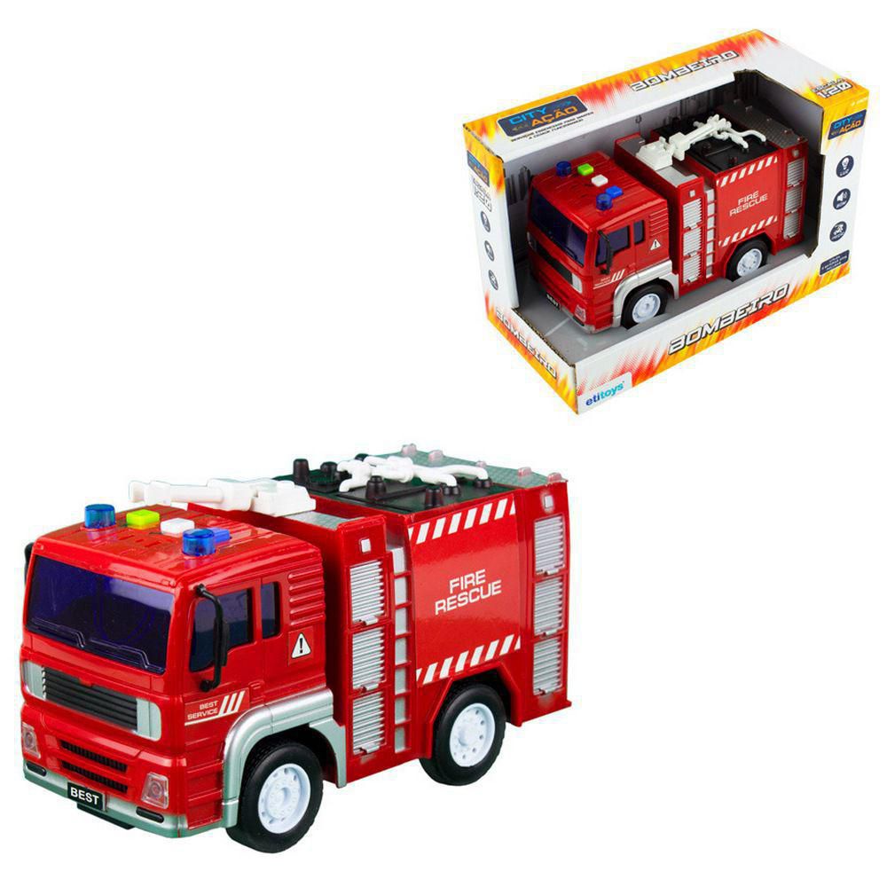 Caminhão Brinquedo de BOMBEIROS Plástico FIREFIGHTER infantil