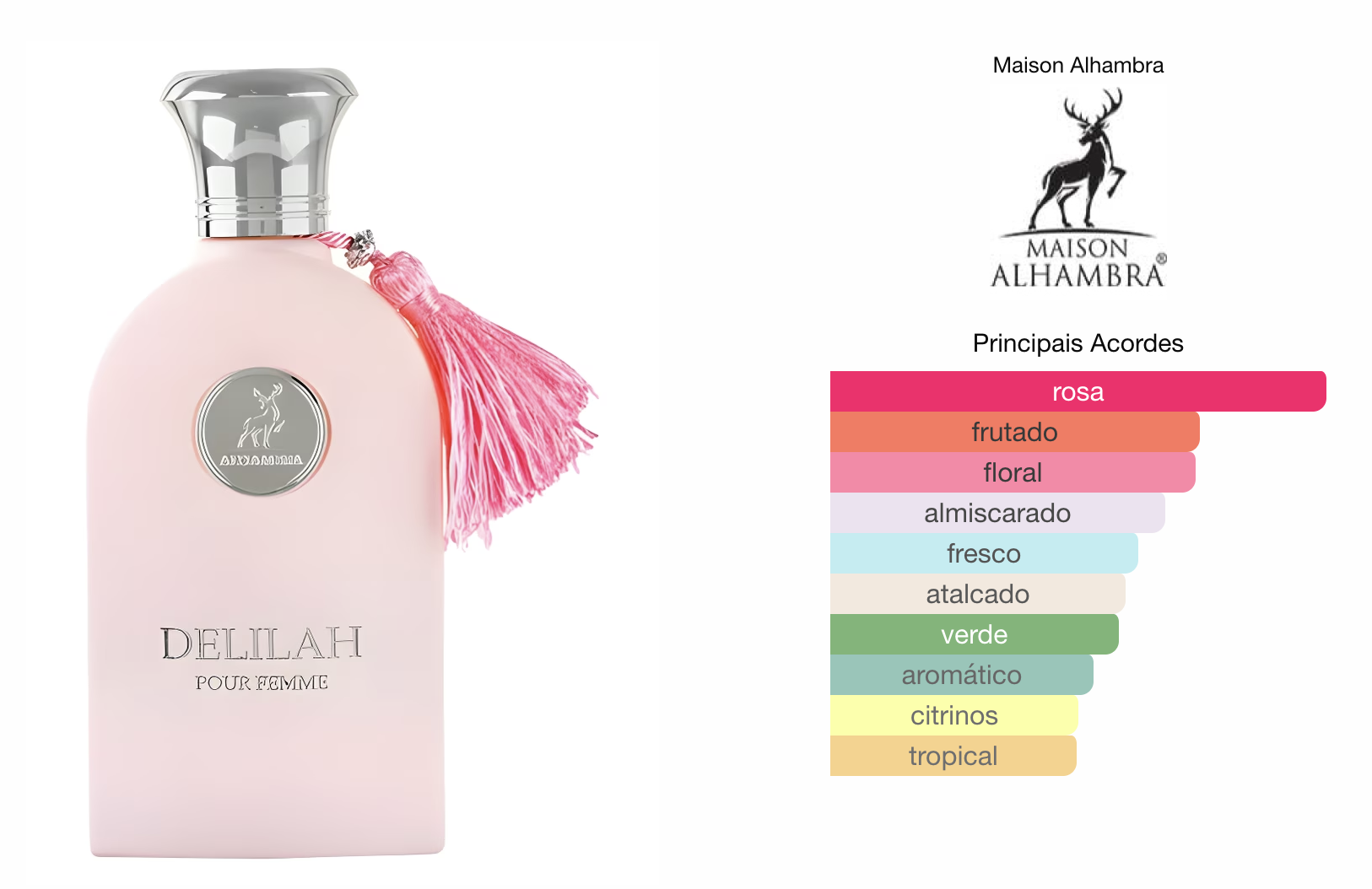 MAISON ALHAMBRA DELILAH POUR FEMME EAU DE PARFUM 100ML - Beaty