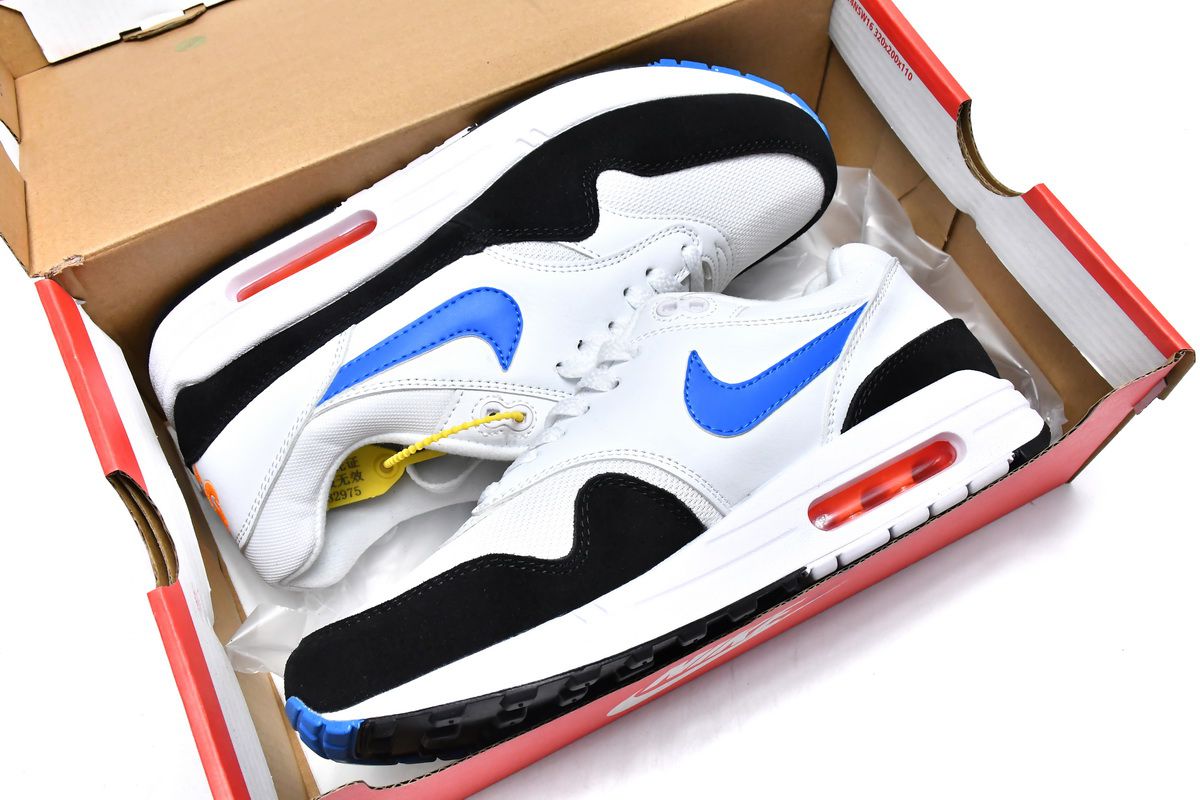 air max 1 white photo blue total orange black