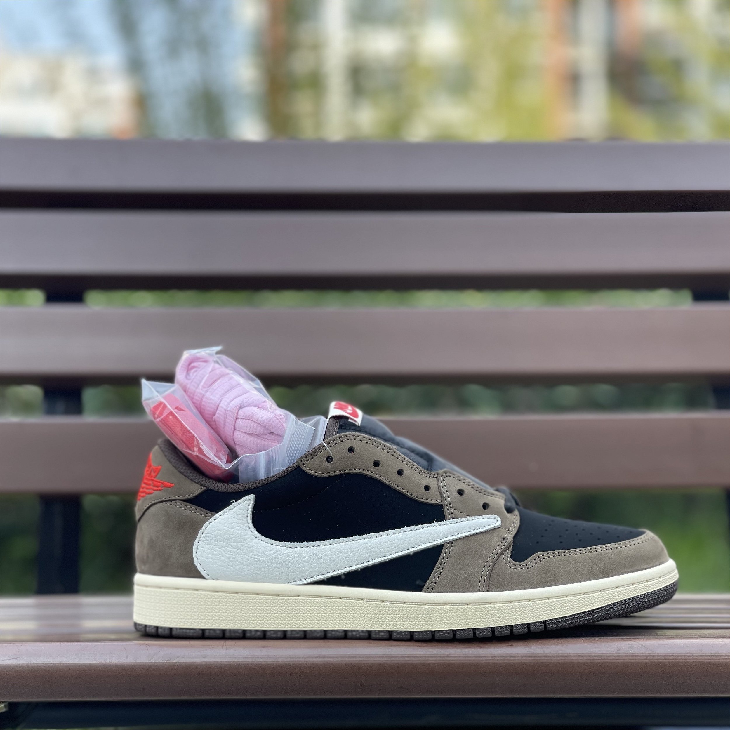 Tênis Nike Air Jordan 1 Low OG TS SP 'Travis Scott' PK Tênis Nike Air Jordan 1 Low OG TS SP 'Travis Scott' PK