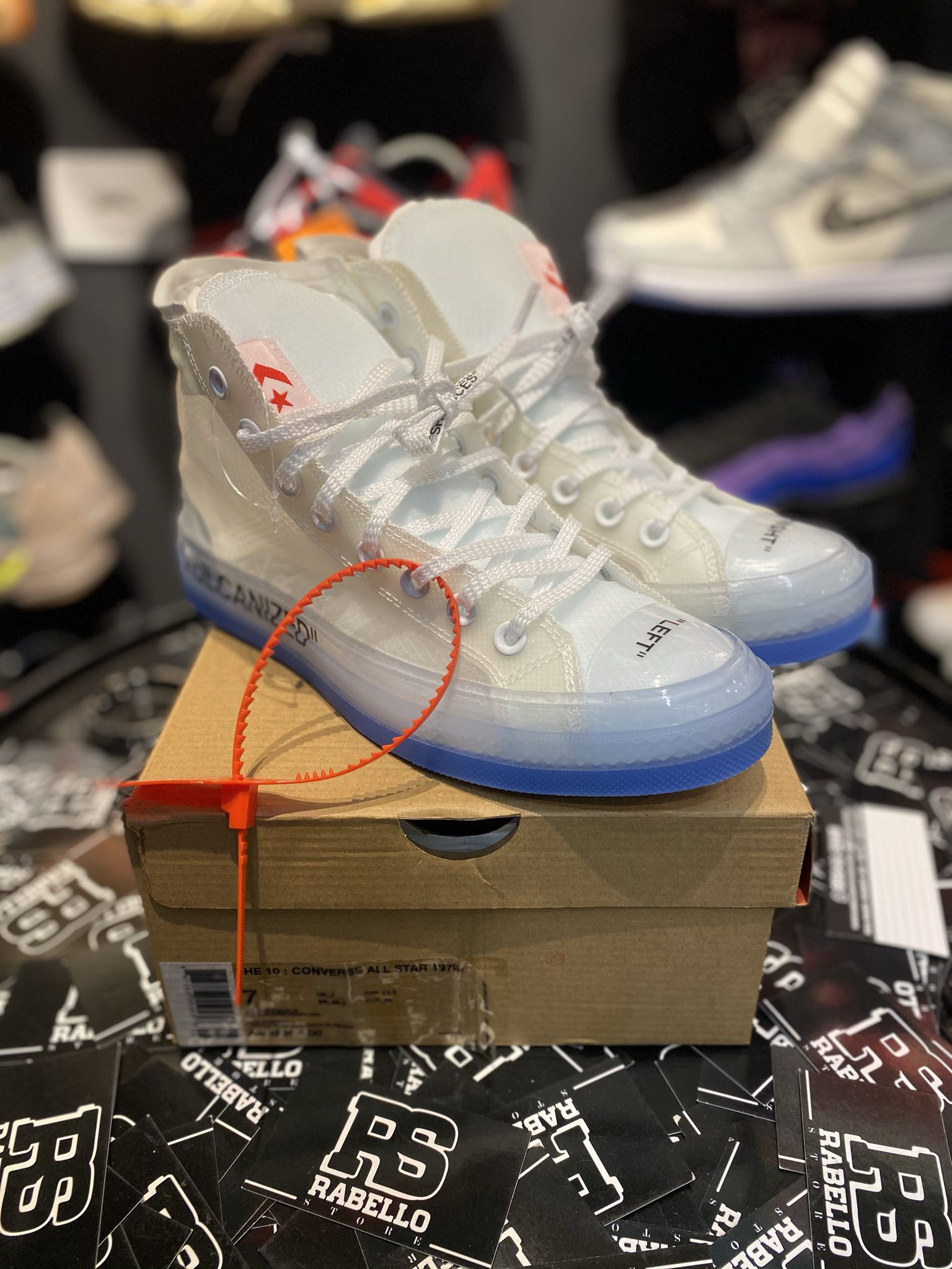Tenis Converse Chuck Taylor All Star Vulcanized Hi Off White PK ENCOMENDA Rabello Store Tenis Vestuarios Lifestyle e muito mais