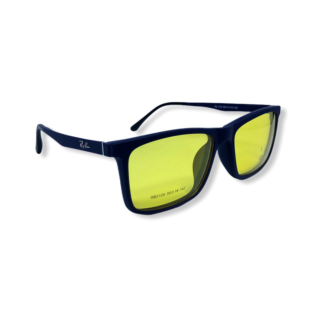 Oculos Ray Ban de Clip Magnetico c 3 Lentes Armacao Azul Rabello Store Tenis Vestuarios Lifestyle e muito mais