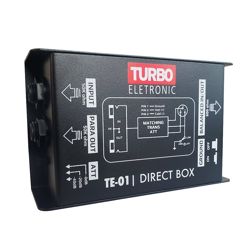 DIRECT BOX - PASSIVO 01 CANAL - TURBO MUSIC LOJA OFICIAL