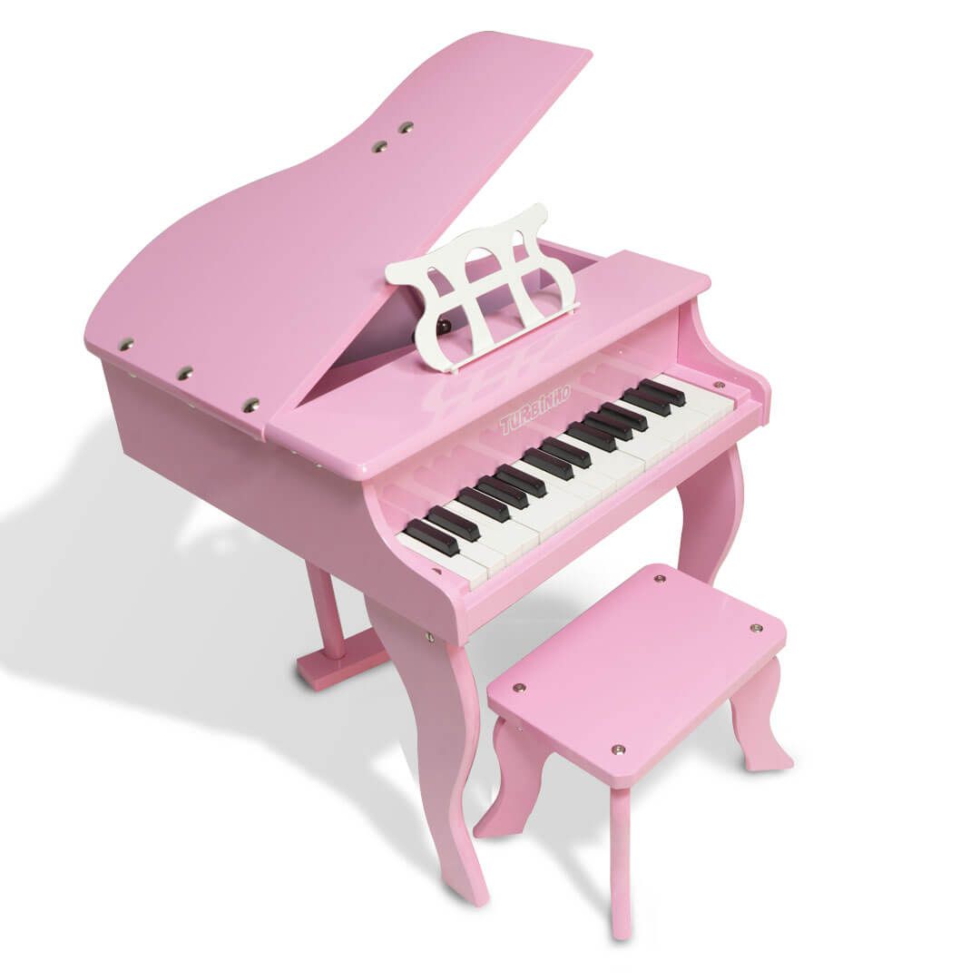 Mini Piano Infantil de Cauda Turbinho 30 Branco