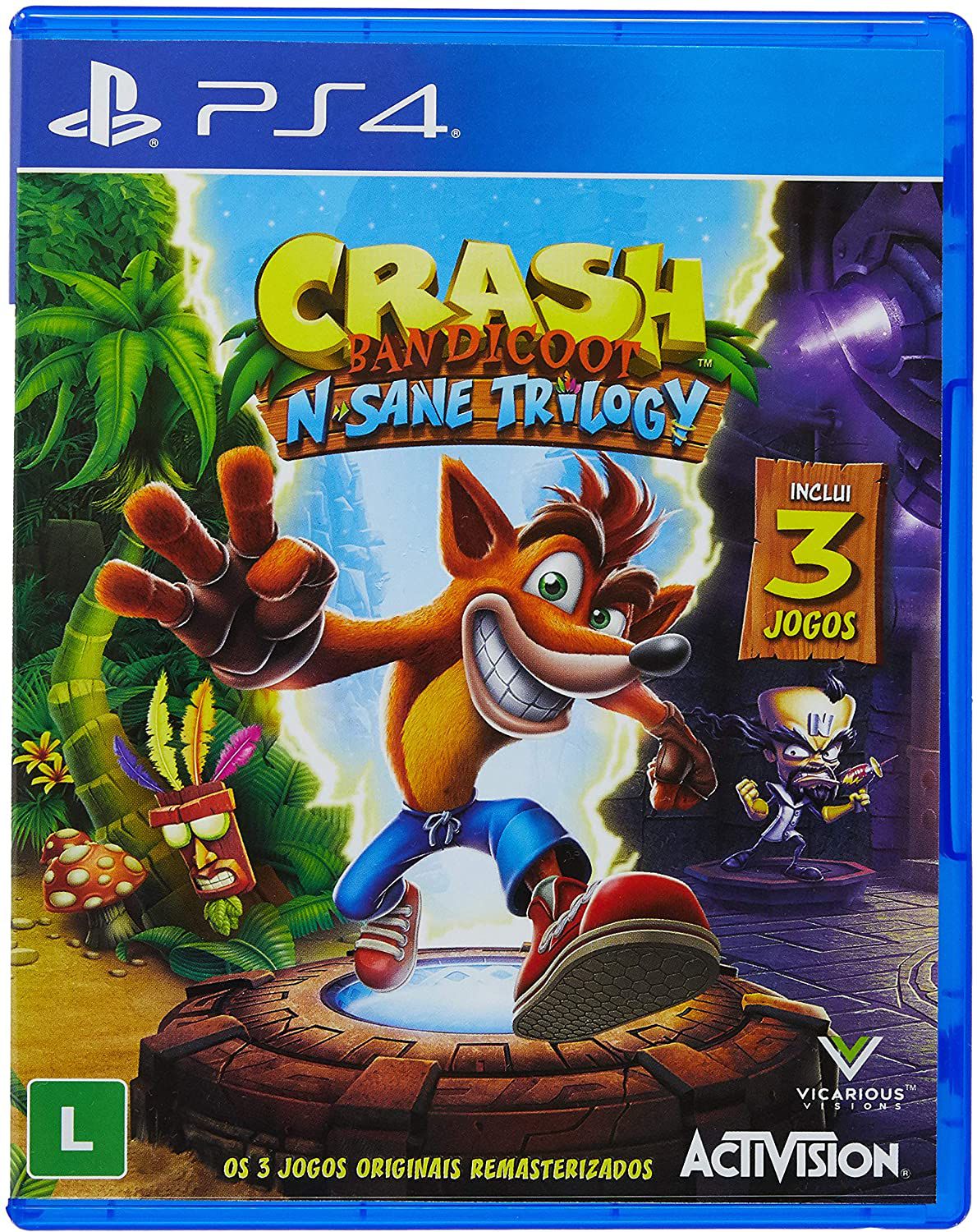 Jogo Crash Bandicoot N'sane Trilogy - PS4 (Usado) - Bragames