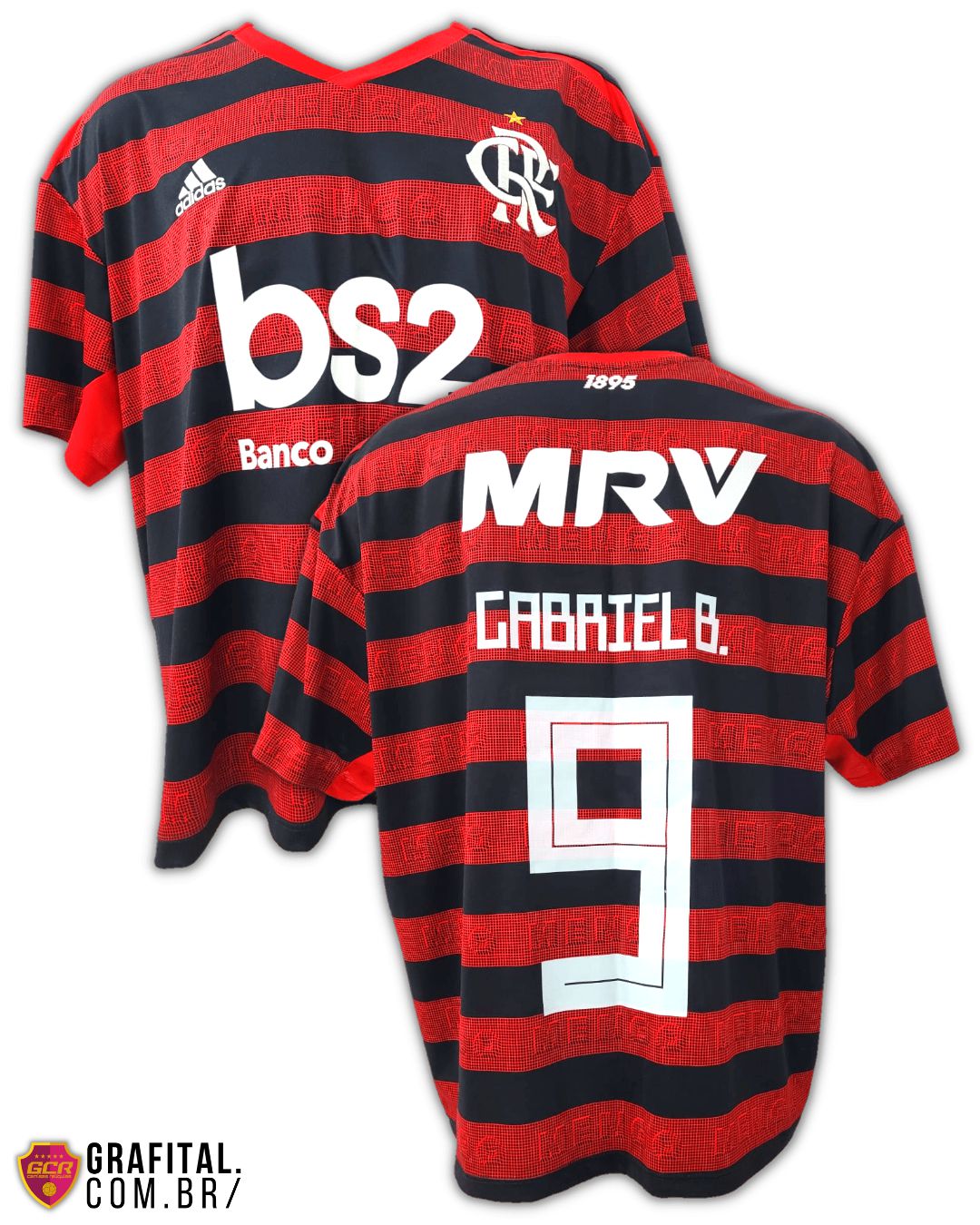 Flamengo 2019 Tamanho 2GG 70x67cm - Grafital Camisas Relíquias