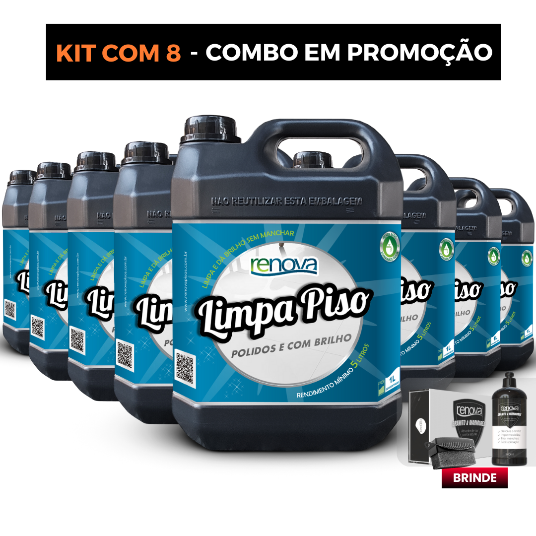 KIT COM 8 - LIMPA PORCELANATO 1