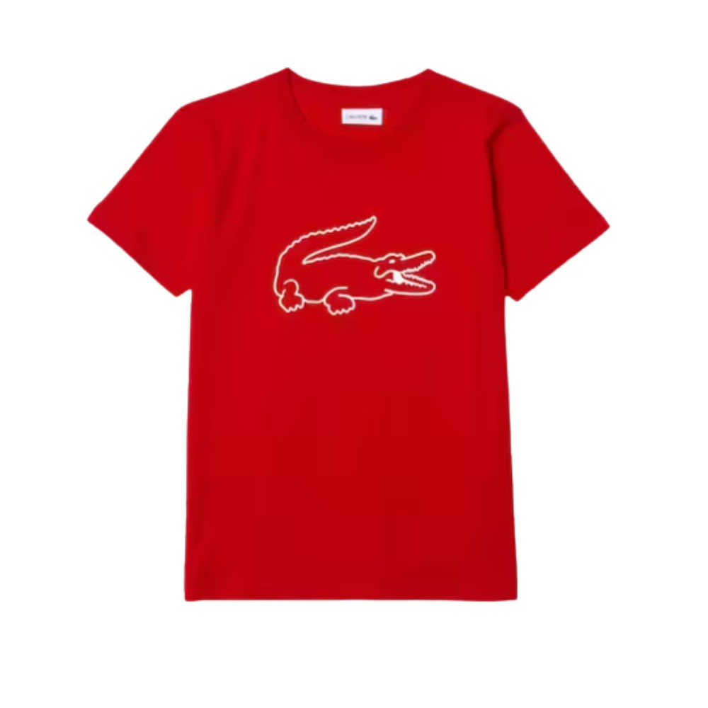Camiseta Vermelha Estampa Crocodilo Branco - Lacoste - Heylulibaby | Loja  virtual bebês e puericultura | Campo Grande