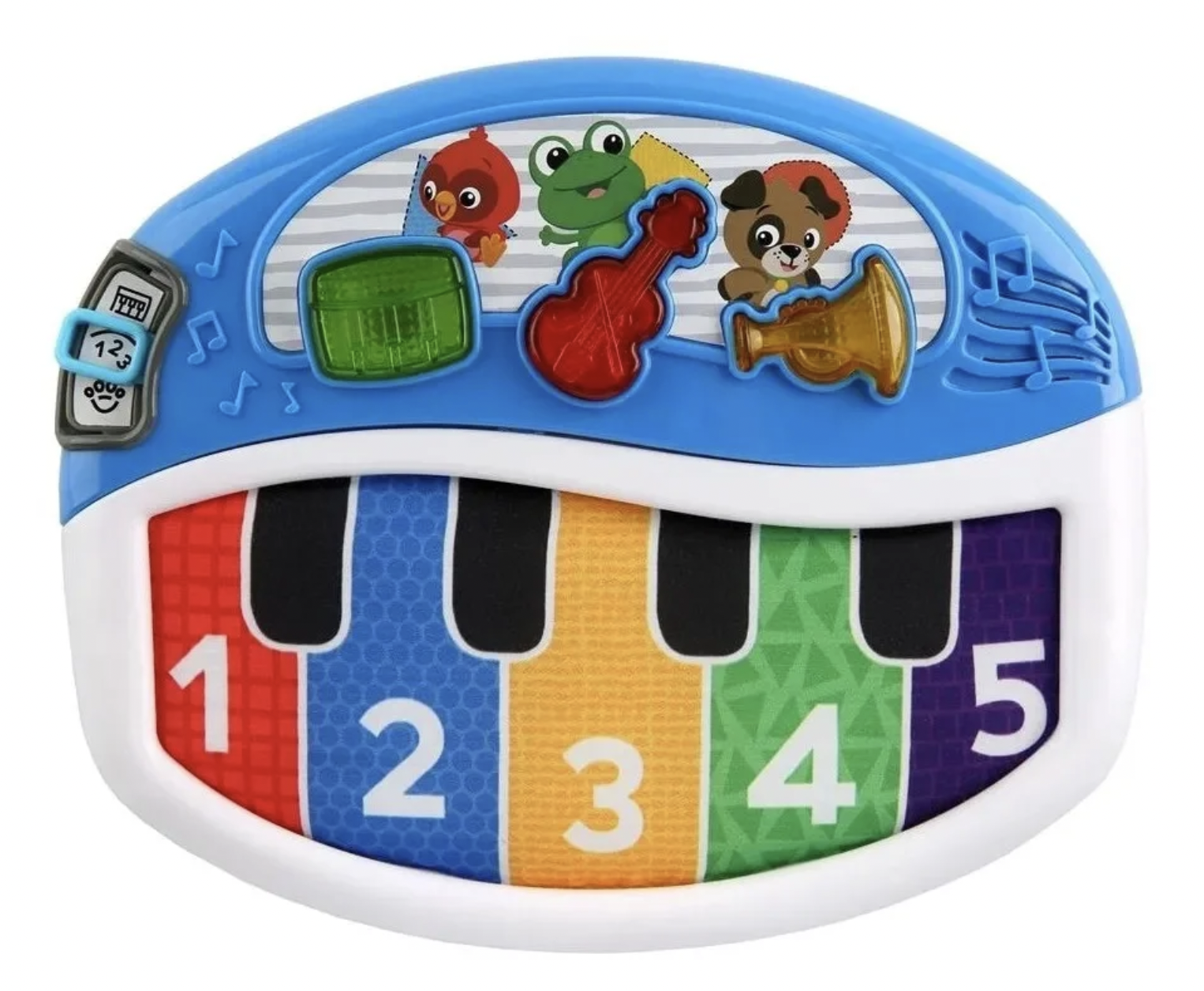 Tapete de Atividades com Piano Musical Infantil Animais Azul Baby