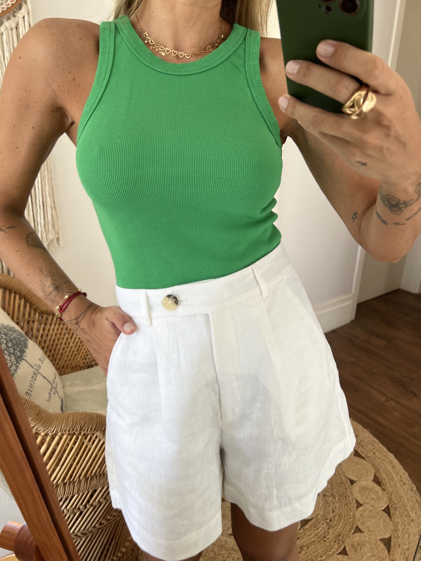 Regata Helena Verde Estilo Fê Pontelo