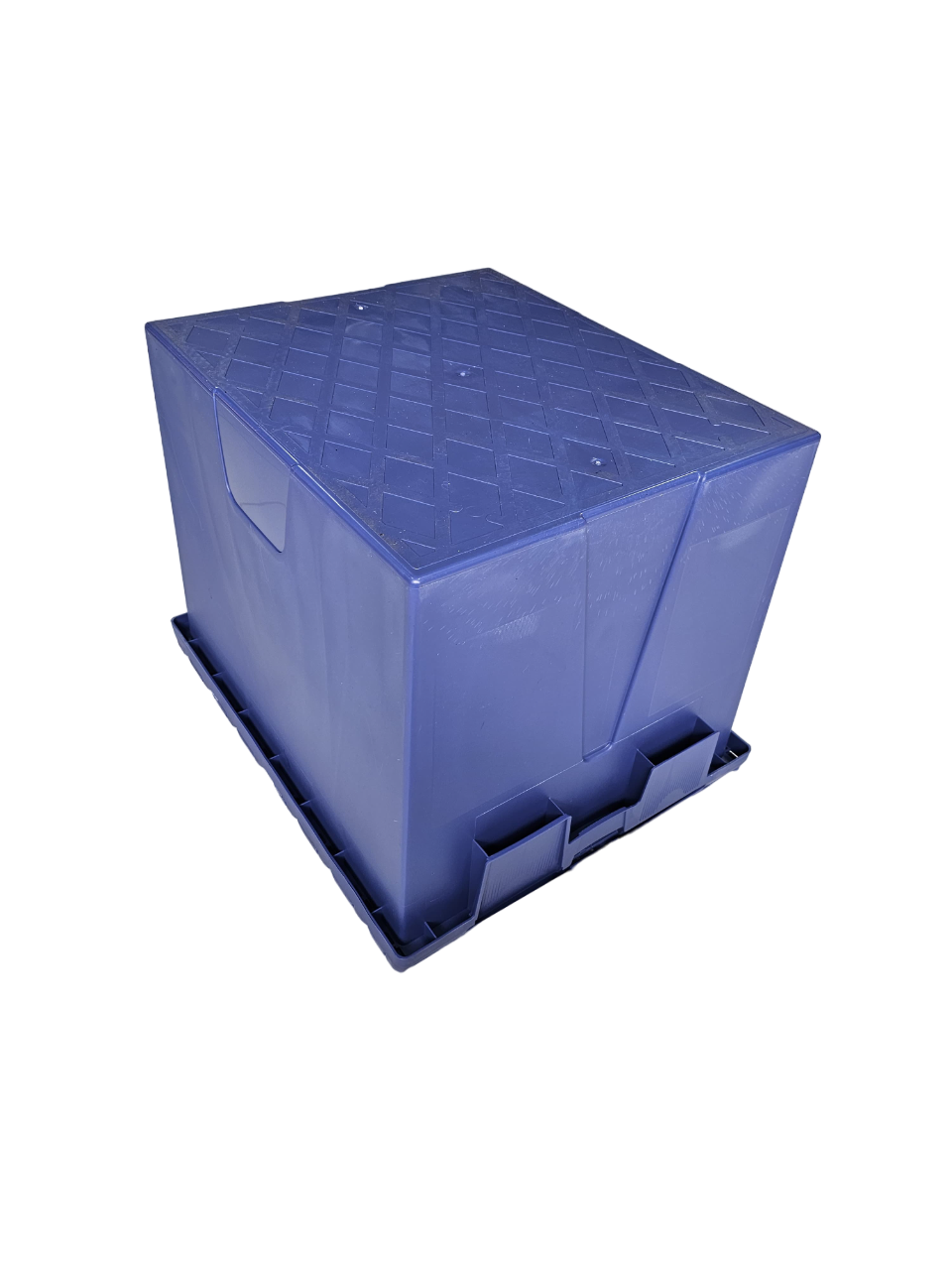 Caixa Plástica com Tampa Acoplada 103L ALC 6545 - Cor Azul