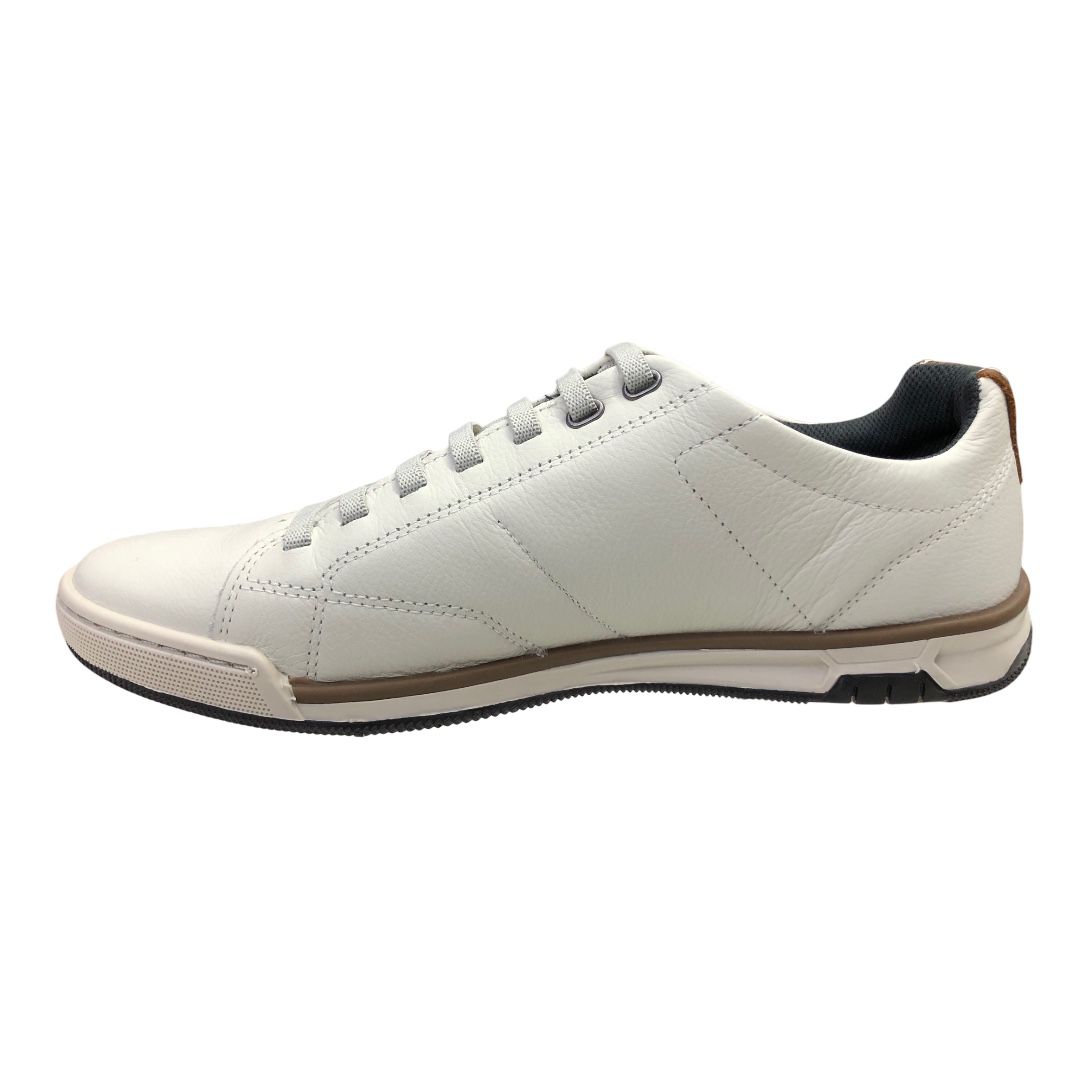 Sapatênis Masculino Pegada Couro - 119504-02 - Branco - Stop