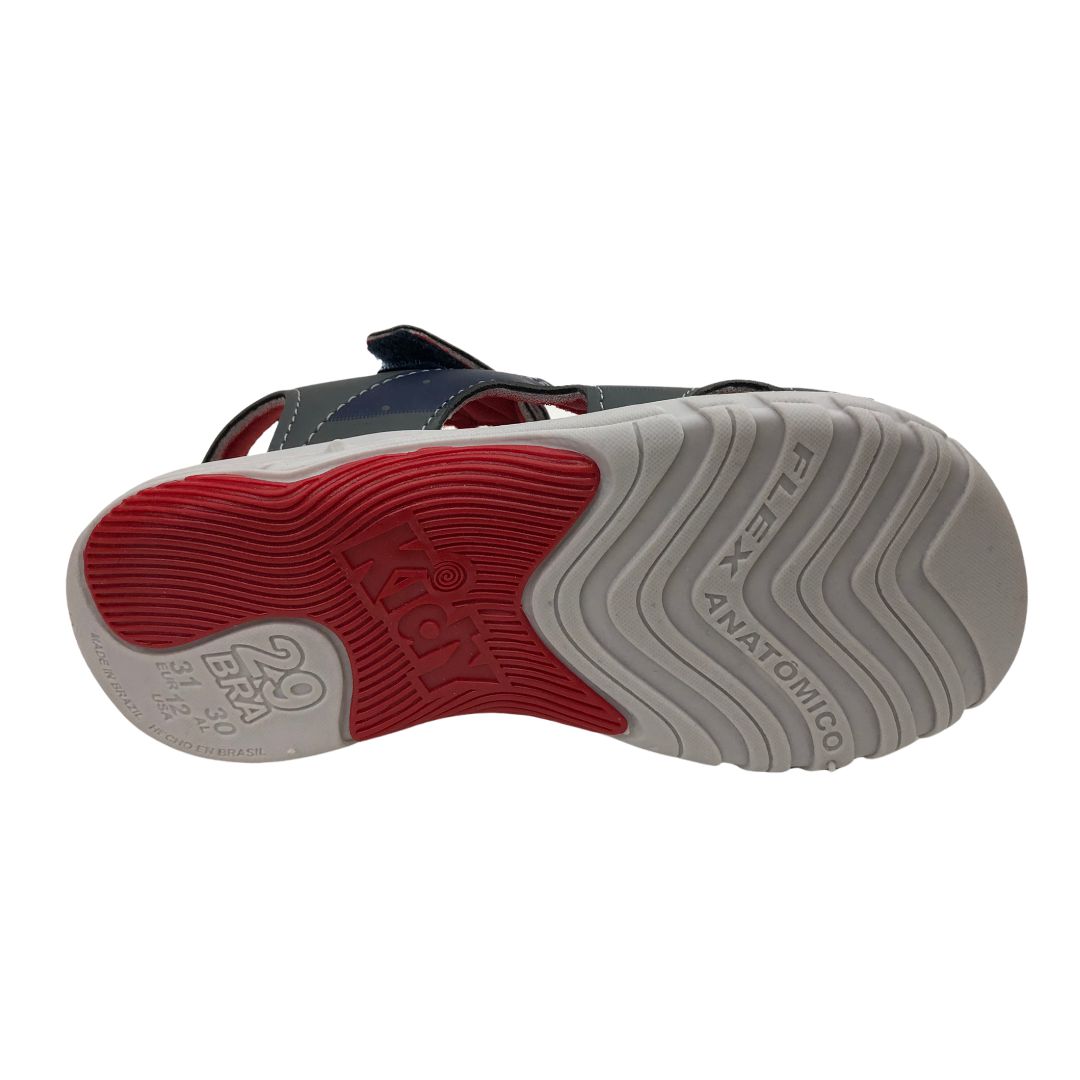 Sandália Infantil Menino Kidy Wave - 021-0521-6654 - Grafite