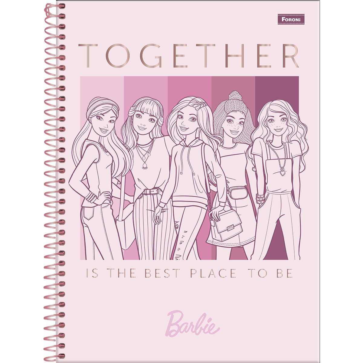 Caderno Inteligente Grande- Barbie Pink - 80Fls