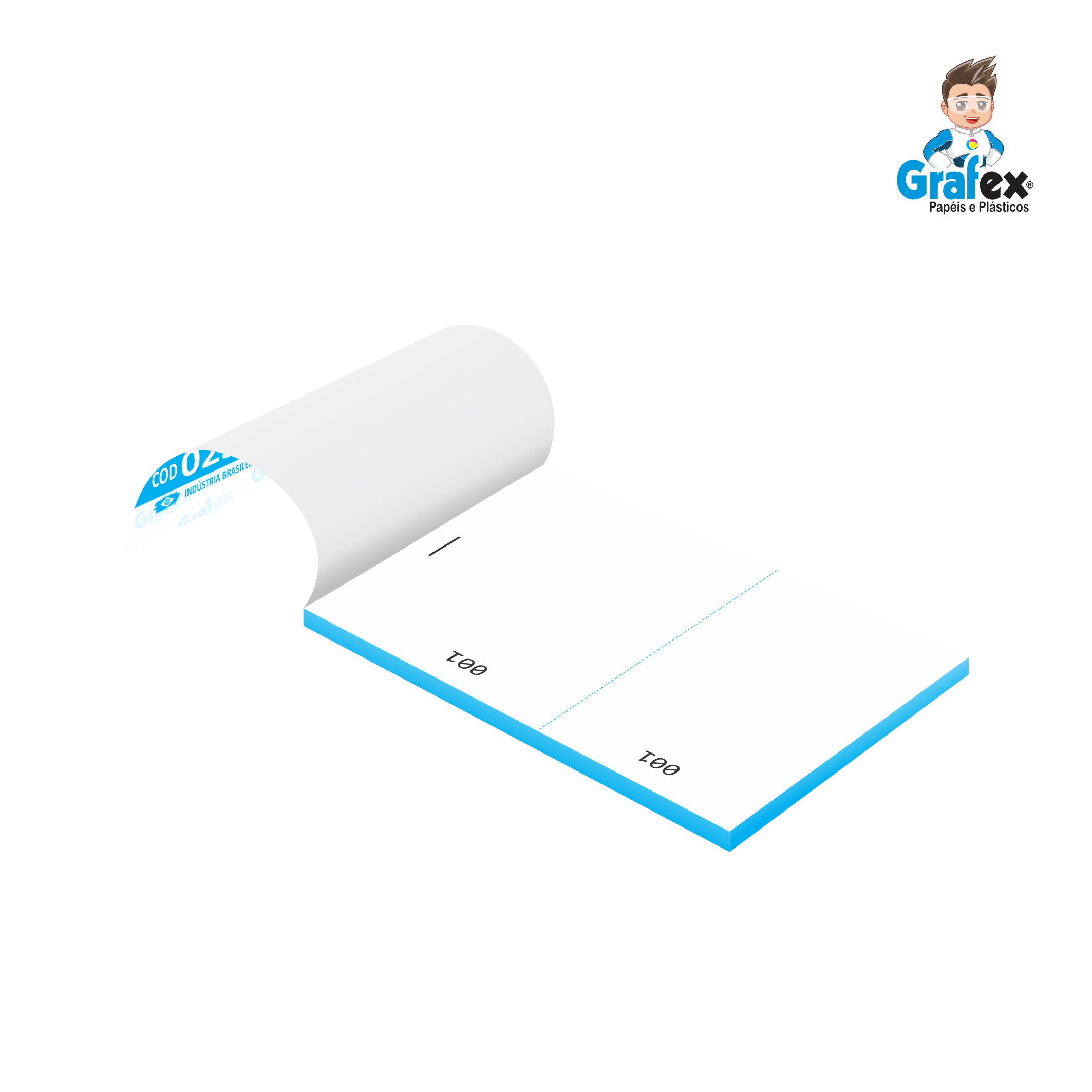 Grafex Cod 0250 Comanda 2 Corpos Vertical c/50 Folhas 1/72 c/10 B