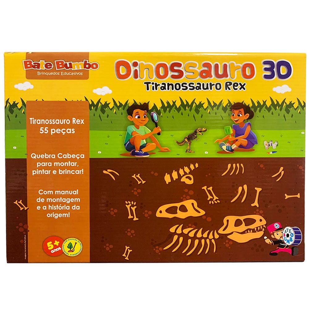 Jogo da Memória Dinossauro - Tralalá 4 Kids