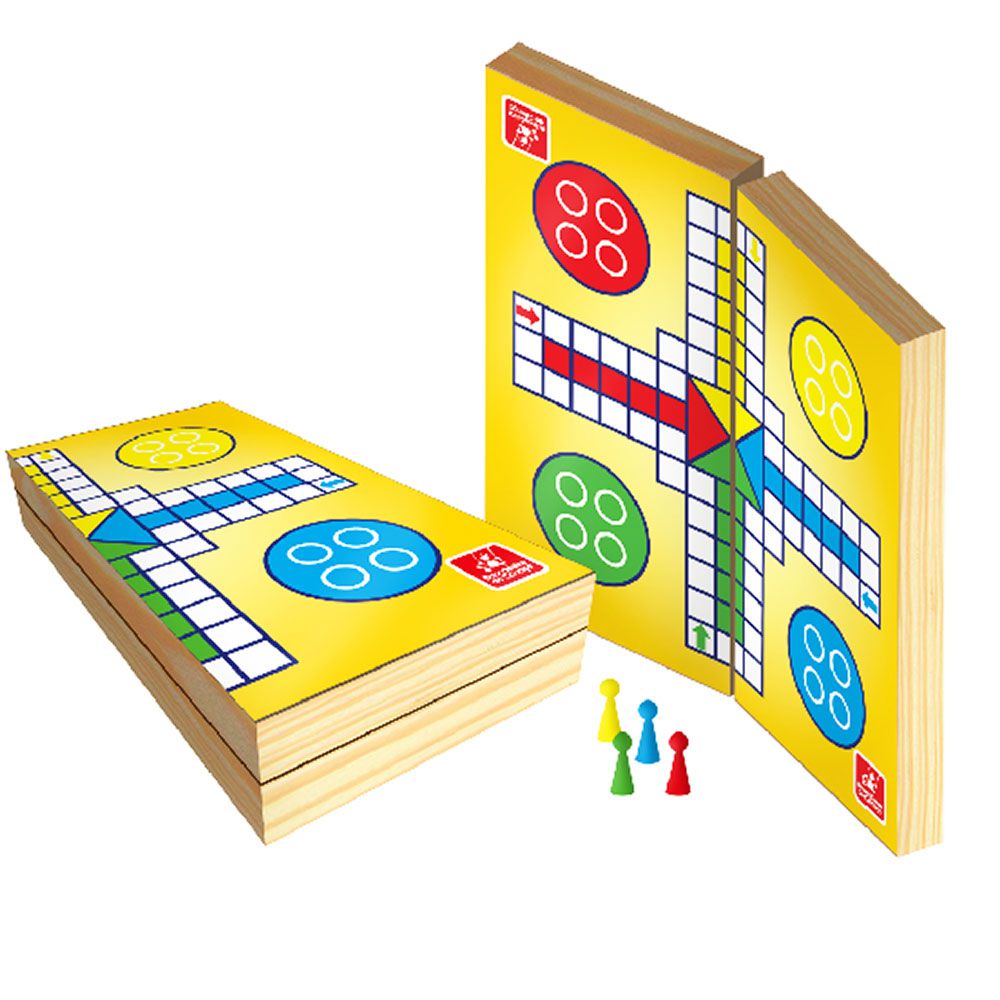 Jogo 3 x 1 Dama, Ludo e Trilha Infantil Educativo - Tralalá 4 Kids