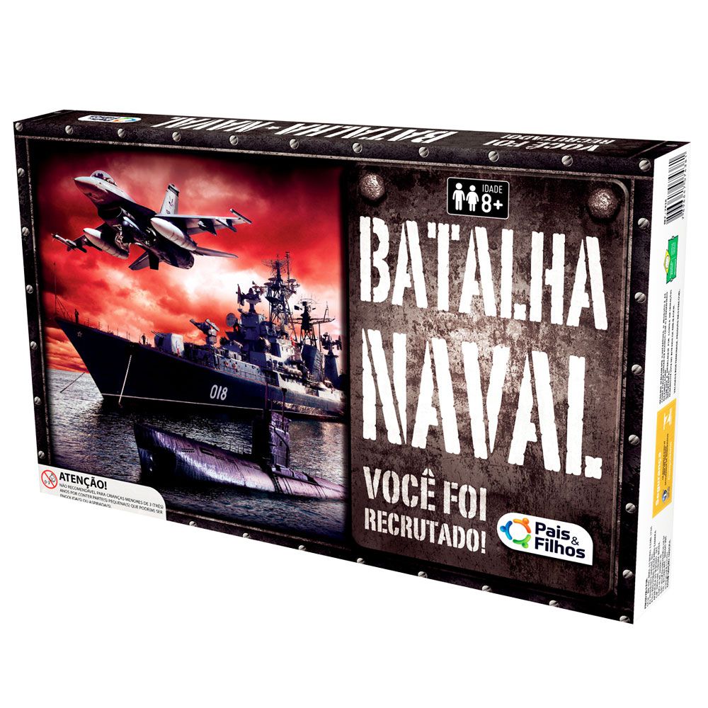 Jogo de Tabuleiro Batalha Naval Brinquedo Infantil de Estrategia