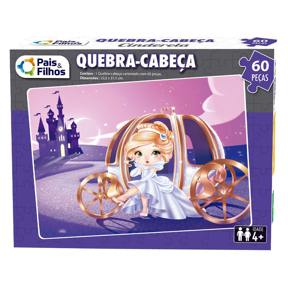 Quebra-Cabeça Disney Princesas - 60 Peças : : Brinquedos e  Jogos