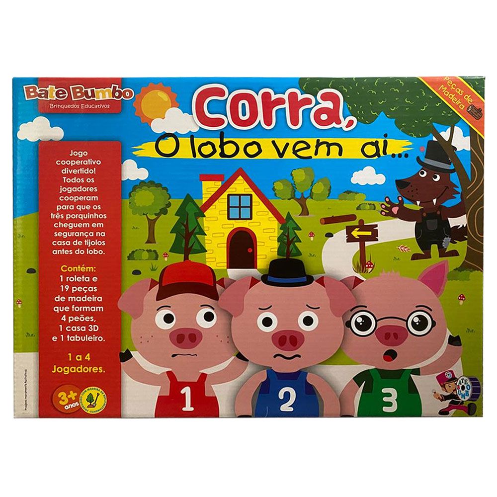 Kit 2 Jogos Infantil Educativo O que Eu Como Os 3 Porquinhos em