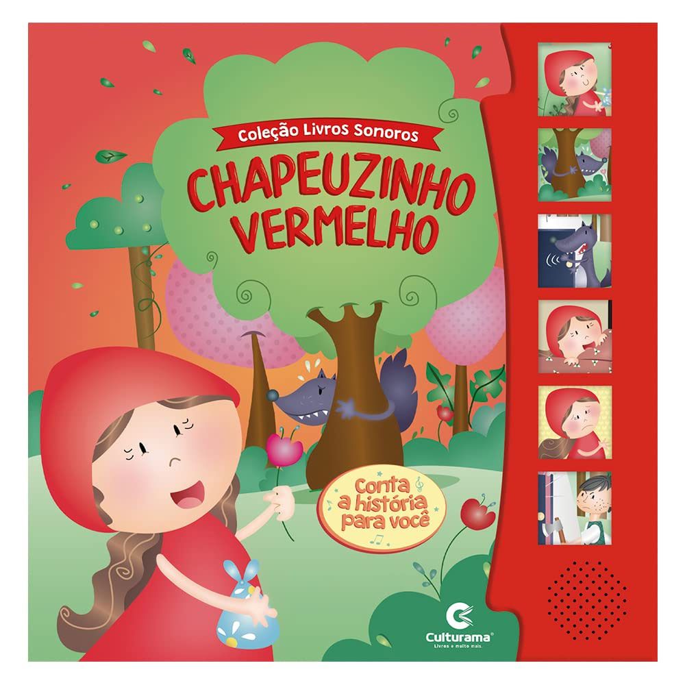 Quebra-Cabeça Cubos Chapeuzinho Vermelho - Jogo Infantil de Madeira