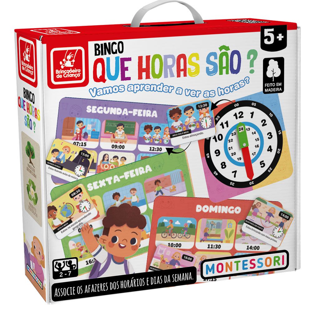 Brinquedo Infantil Jogo Bingo Varalzinho 61 Peças Brincadeira De