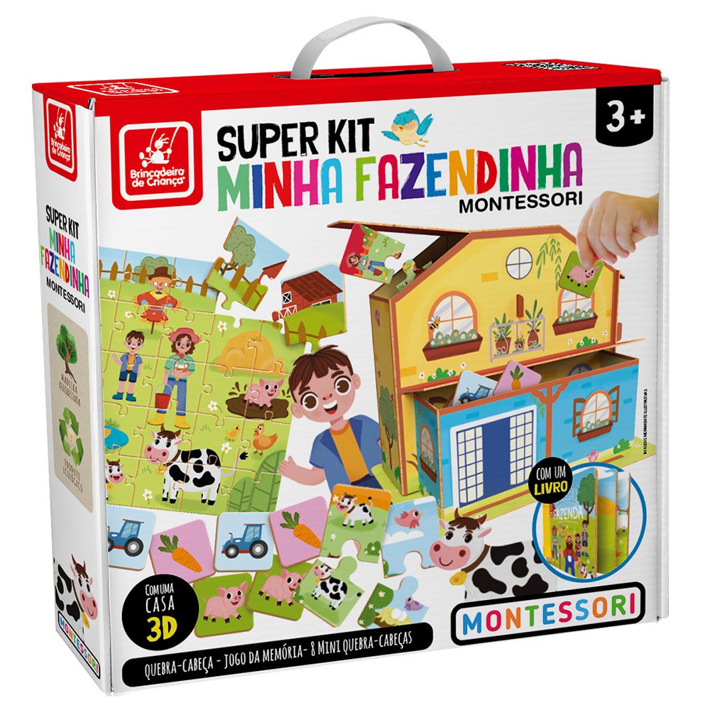 Super Kit Jogos Minha Fazendinha Montessori - Tralalá 4 Kids