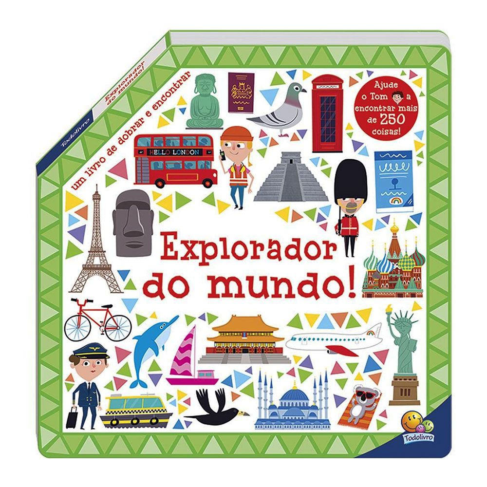 Livro Dobre e Encontre: Explorador do Mundo - Tralalá 4 Kids