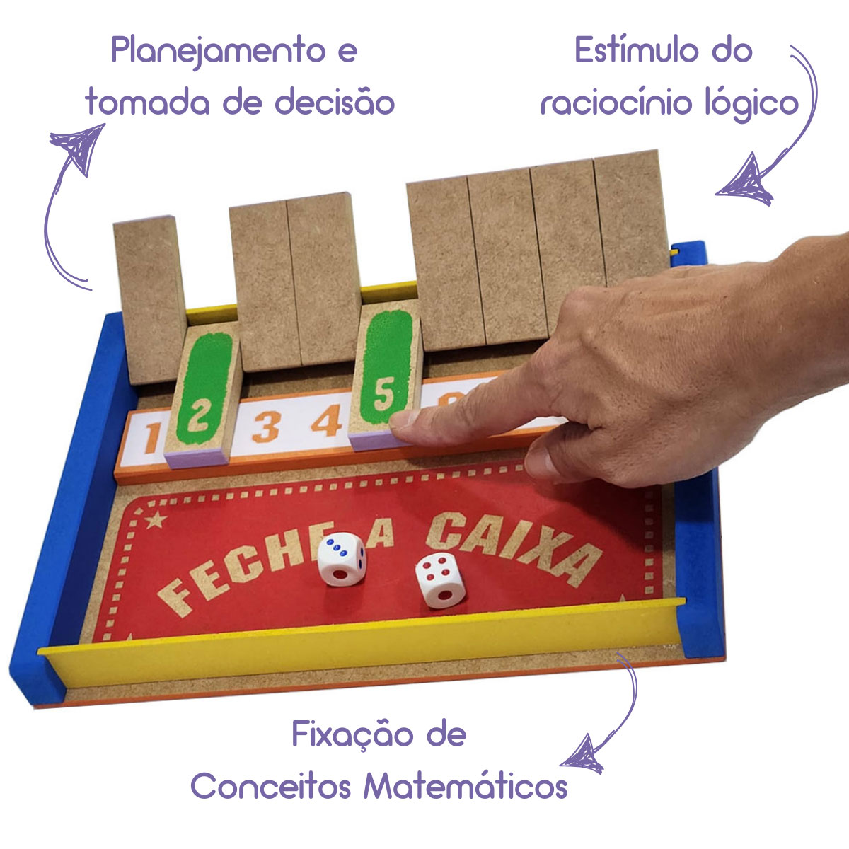 Jogo Feche a Caixa Educativo e Pedagógico - Tralalá 4 Kids